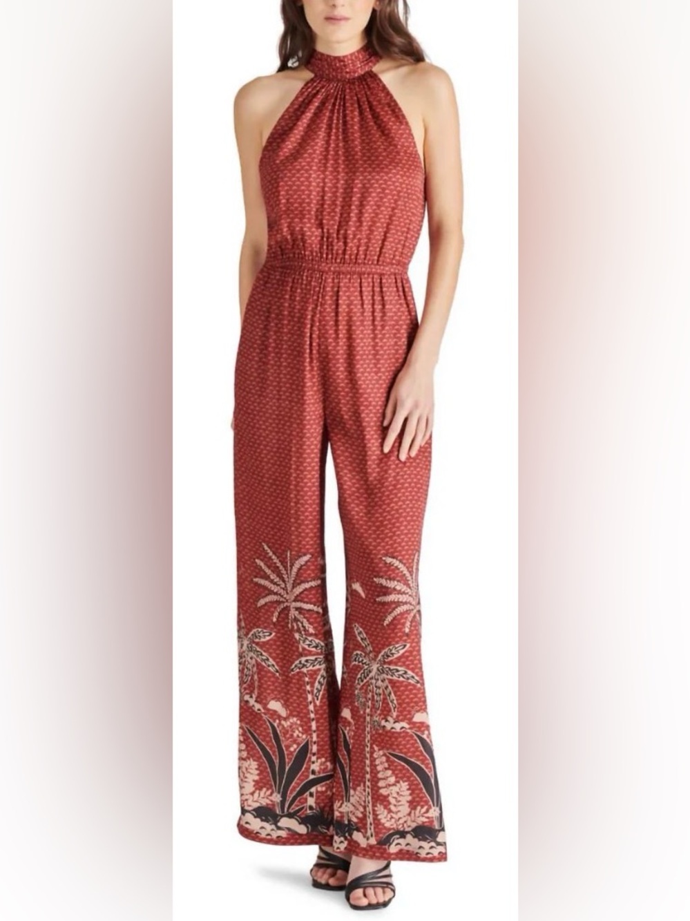 Steve Madden Danae Jumpsuit- Sand Size Small